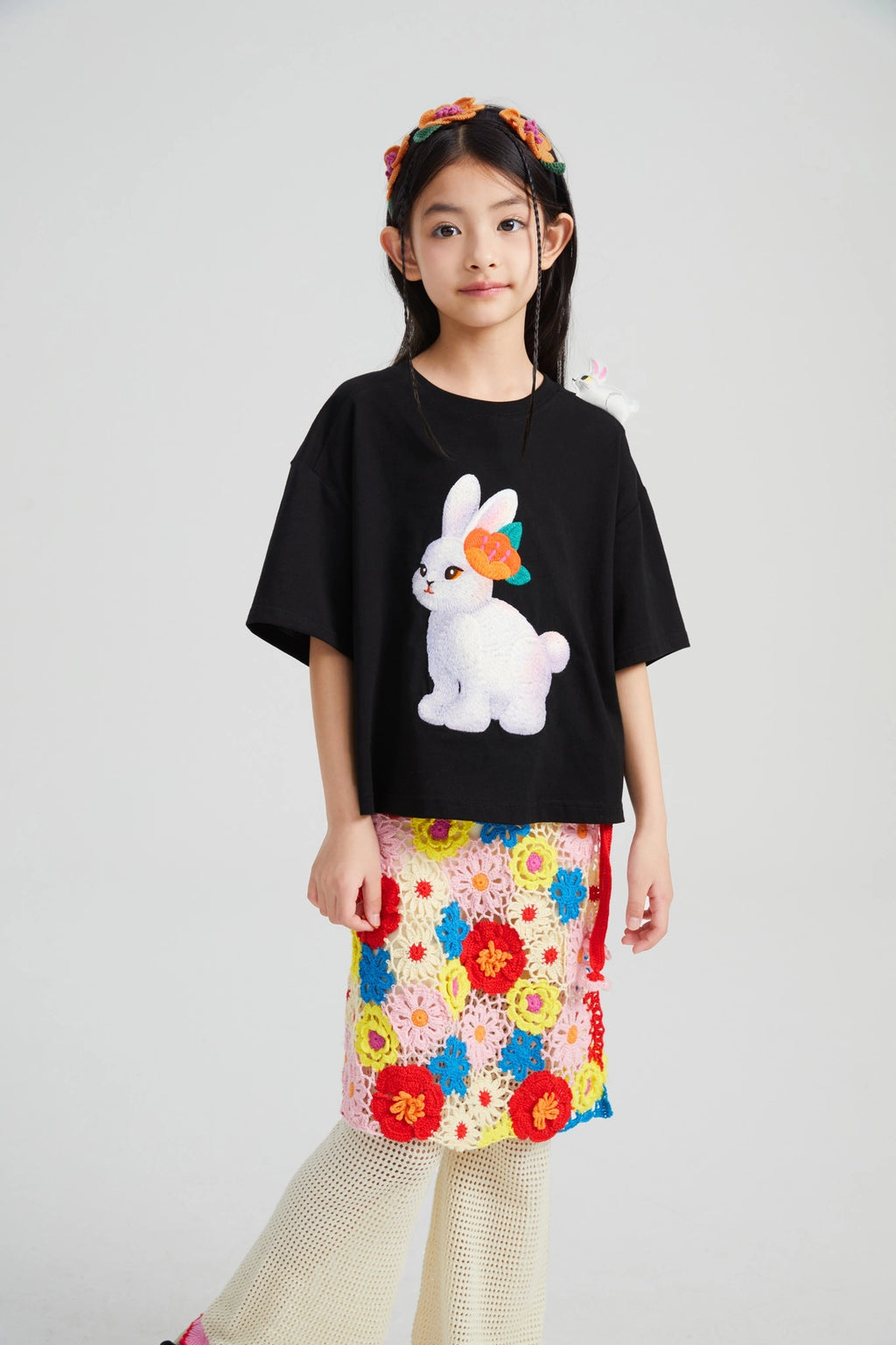 Poco Blush Camellia Lace Flare Pants