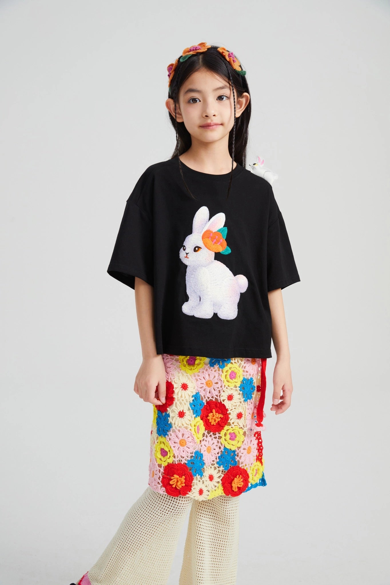 Poco Blush Camellia Lace Flare Pants