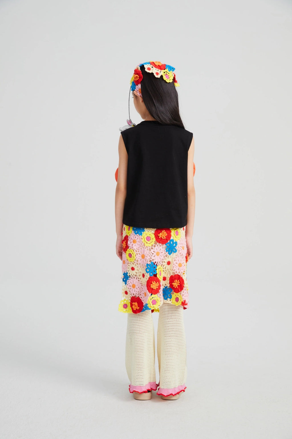 Poco Blush Camellia Lace Flare Pants