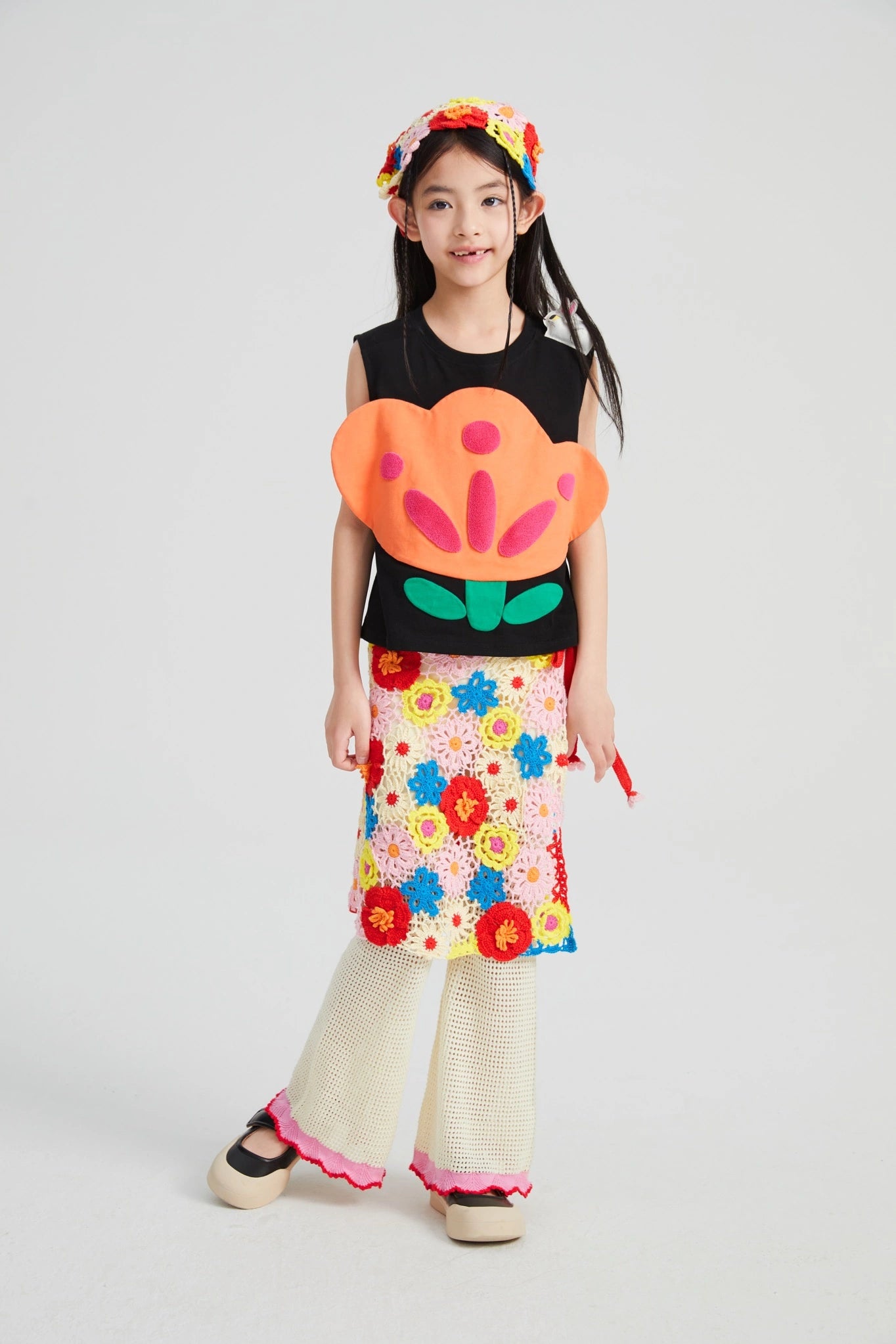 Poco Blush Camellia Lace Flare Pants