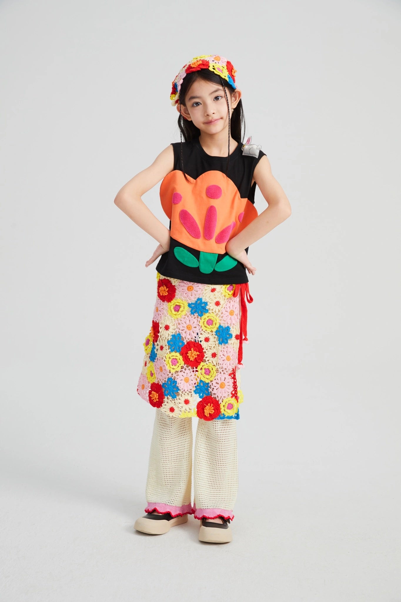 Poco Blush Camellia Lace Flare Pants