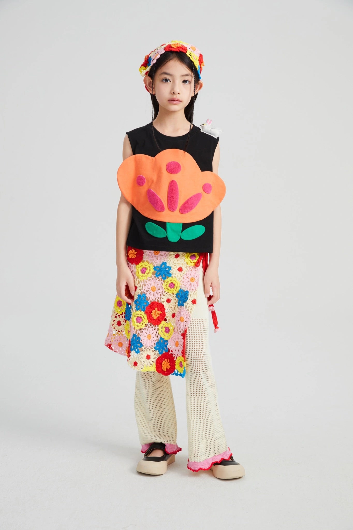 Poco Blush Camellia Lace Flare Pants