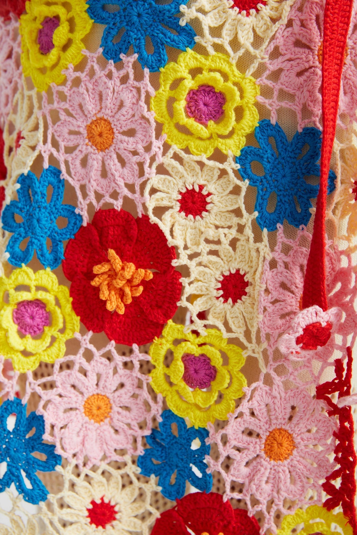 Poco Blush Hand-Crochet Camellia Wrap Skirt