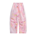 Poco Blush Swan Dream Parachute Pants with Lace Panels