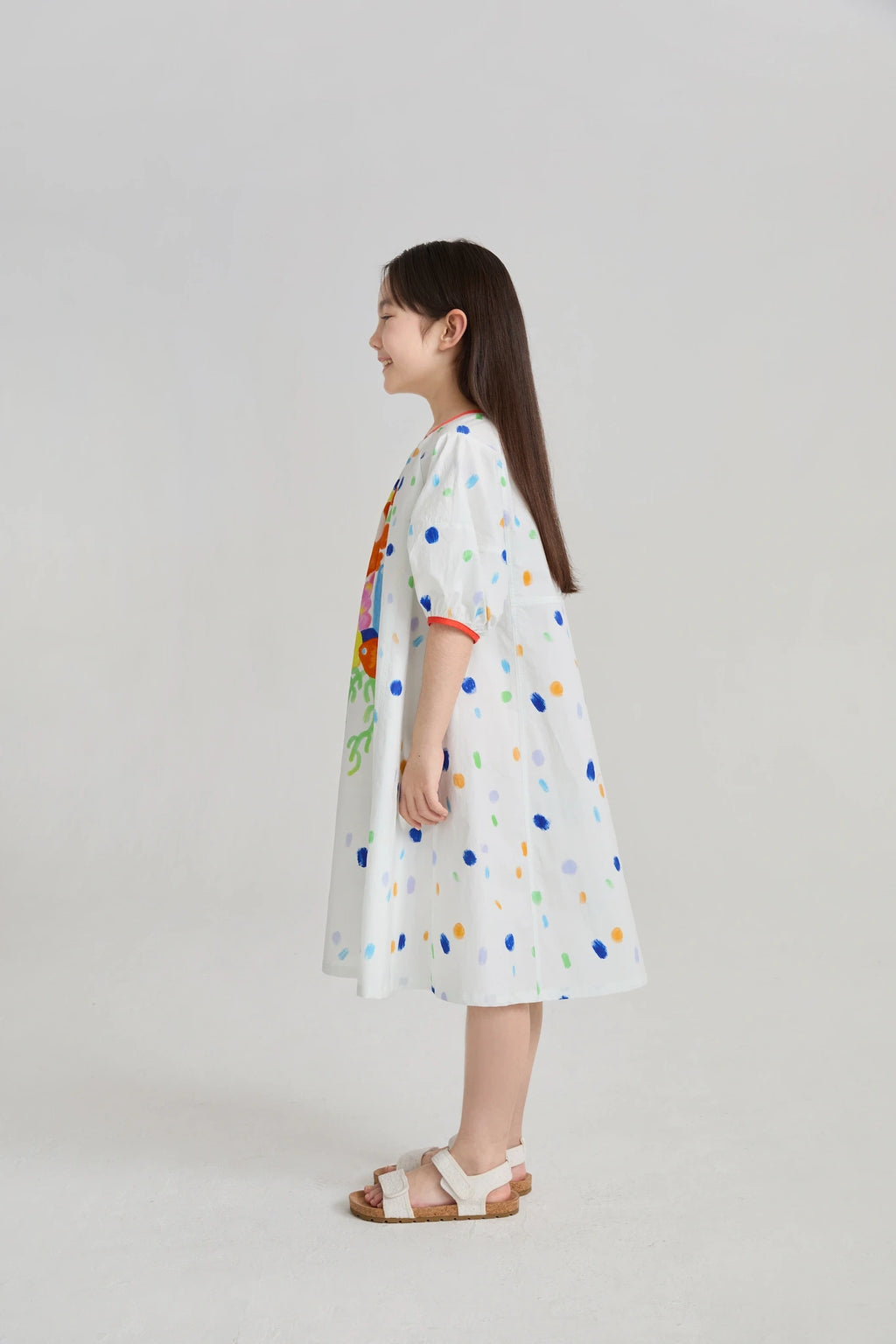Coral-Reef Twirl Dress by Poco Blush, image 8