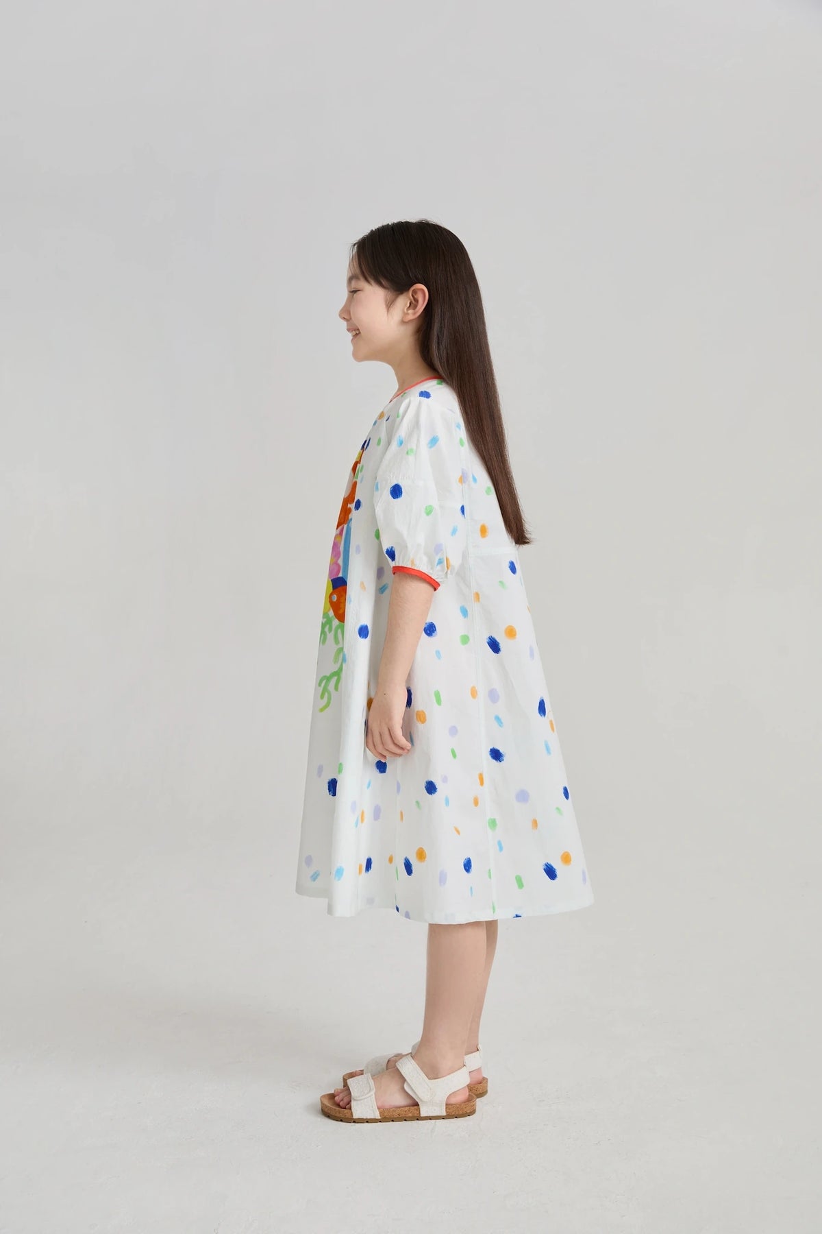 Coral-Reef Twirl Dress by Poco Blush, image 8