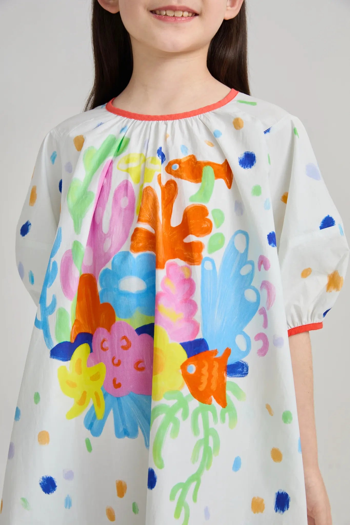 Coral-Reef Twirl Dress by Poco Blush, image 10