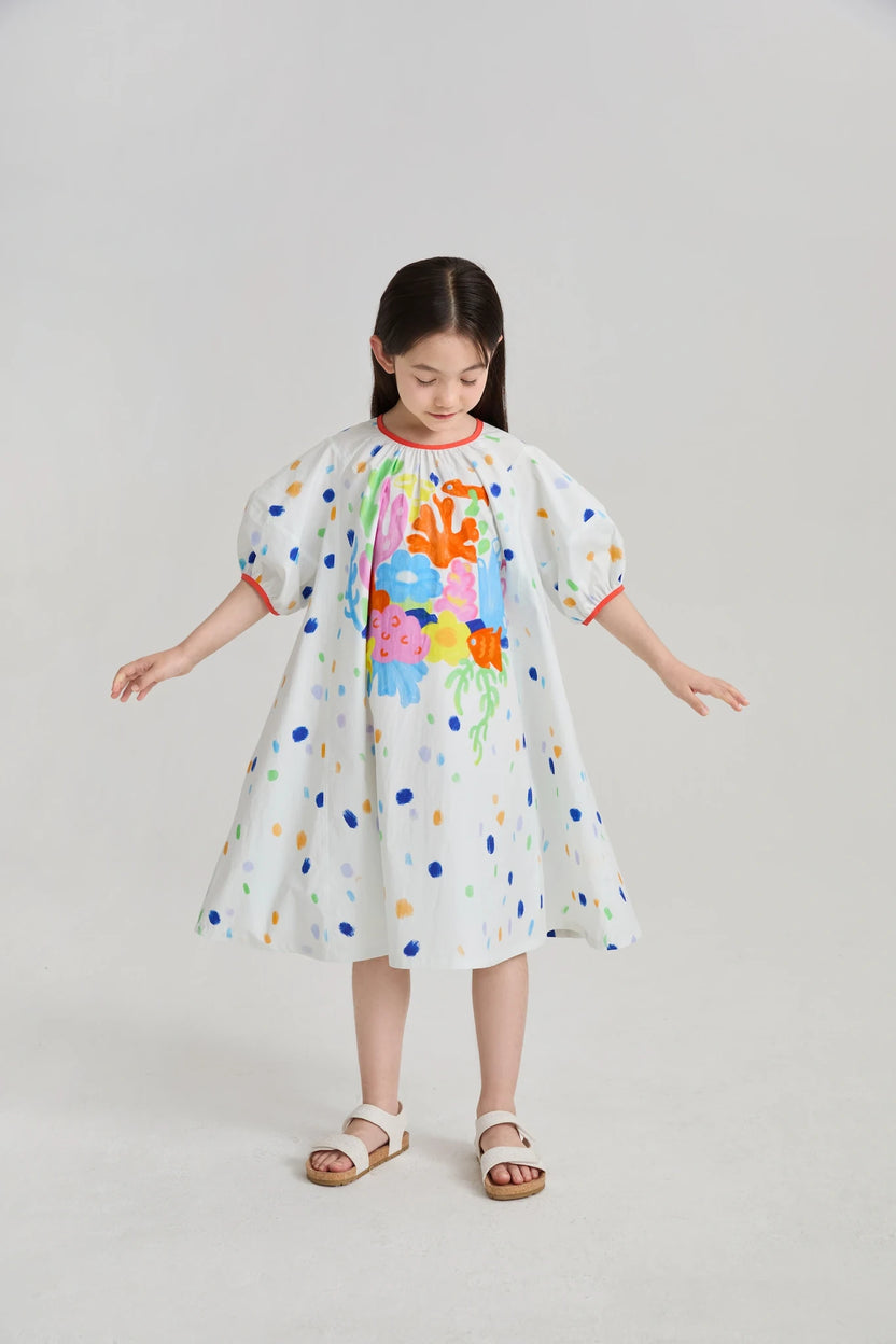 Coral-Reef Twirl Dress by Poco Blush, image 6