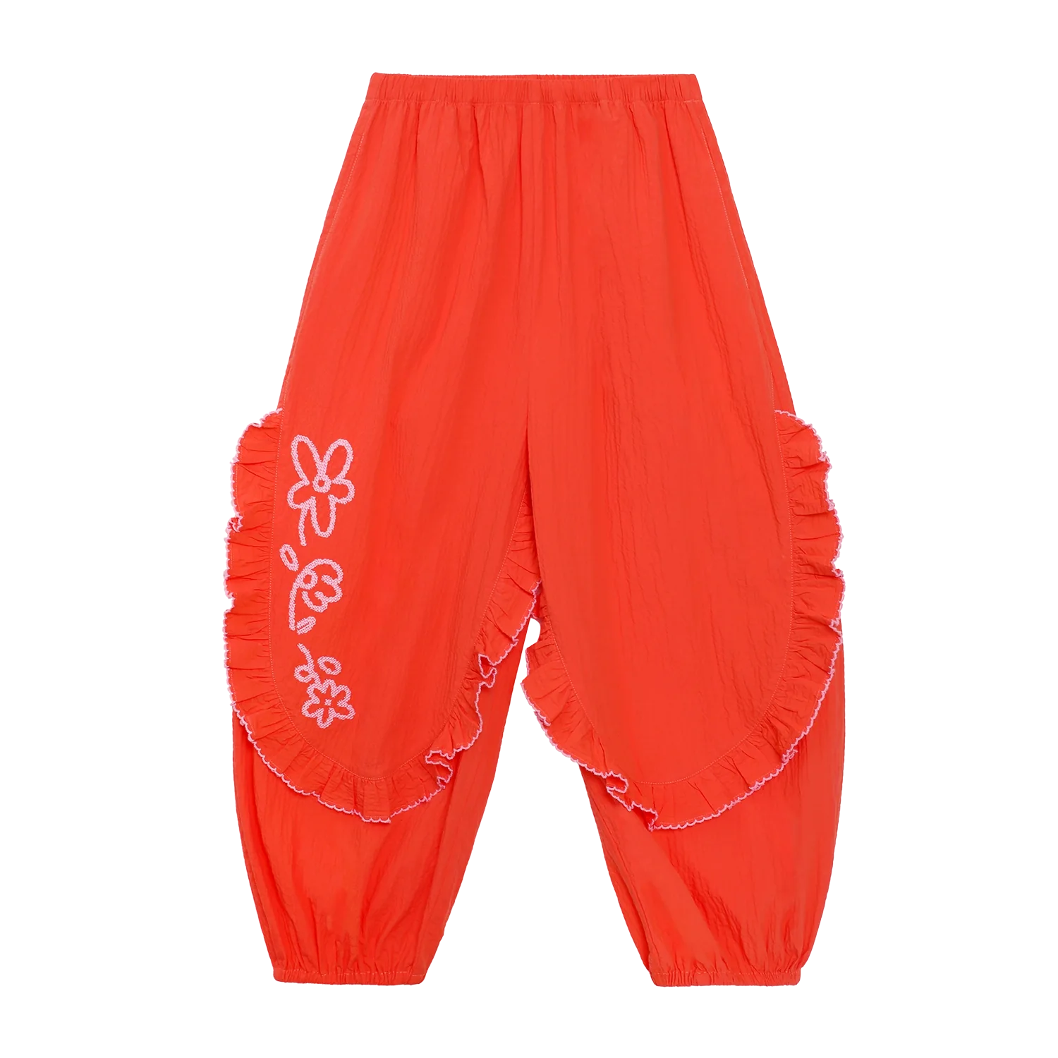 Poco Blush Cross-Stitch Breeze Pants Red