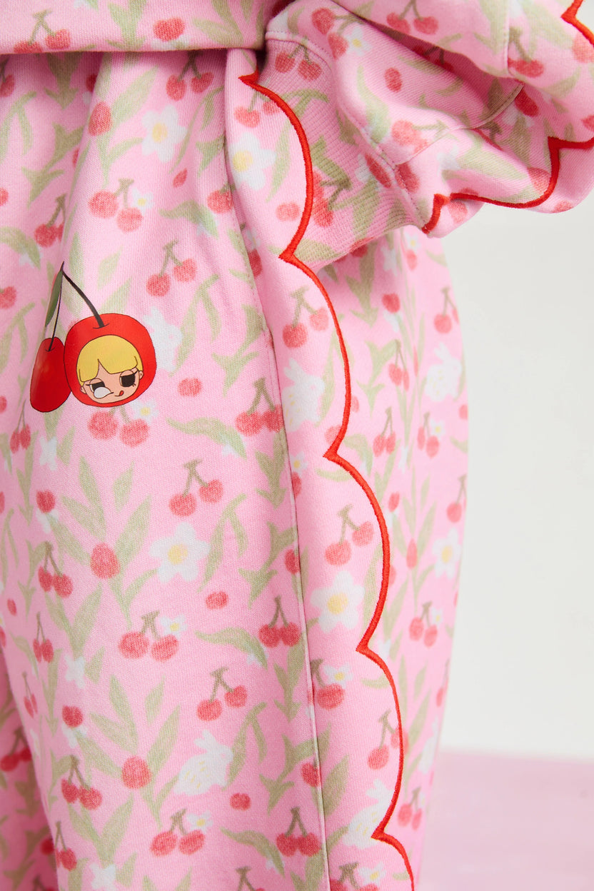Cherry Meadow Jogginghose in mehrfarb-print mit kirschmotiv, Bild 7