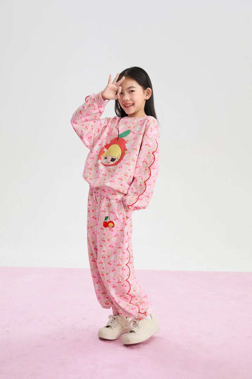 Cherry Meadow Jogger Pants by Poco Blush, image 3