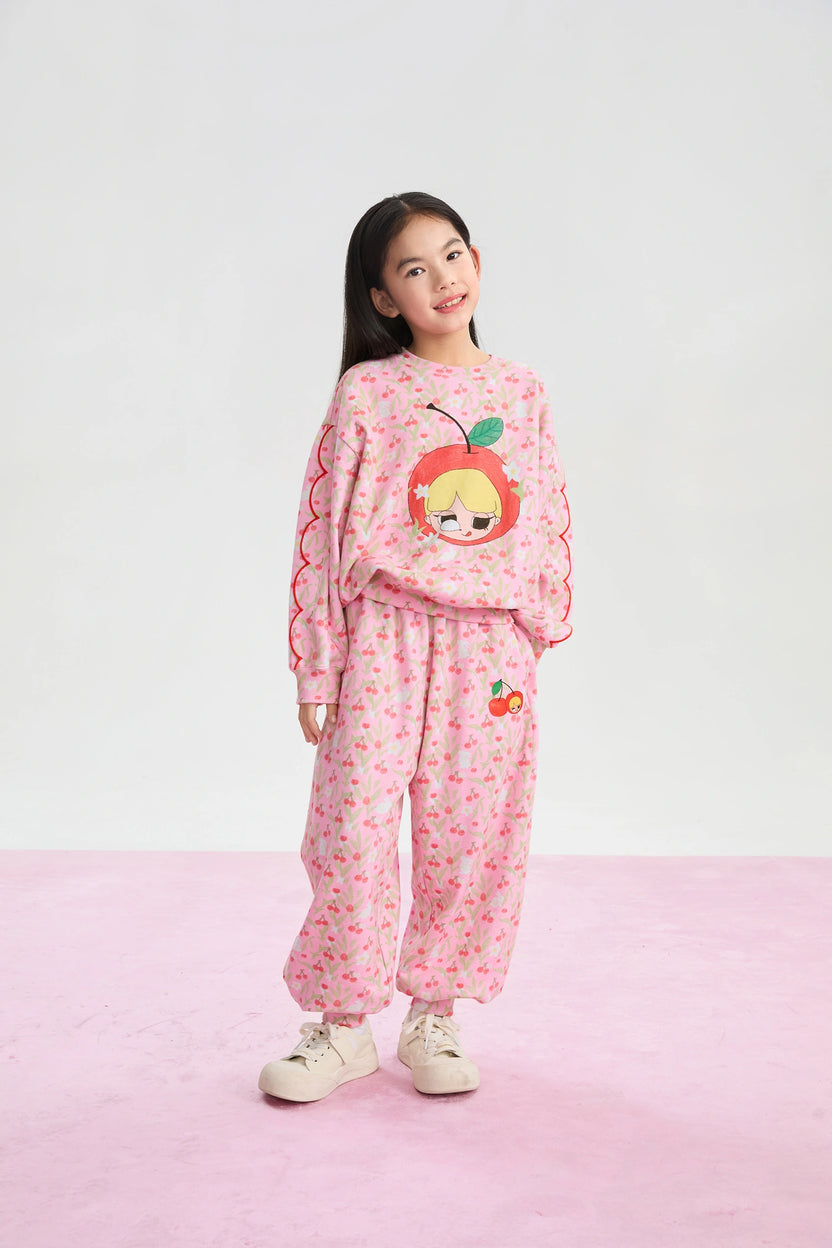 Cherry Meadow Jogger Pants by Poco Blush, image 2