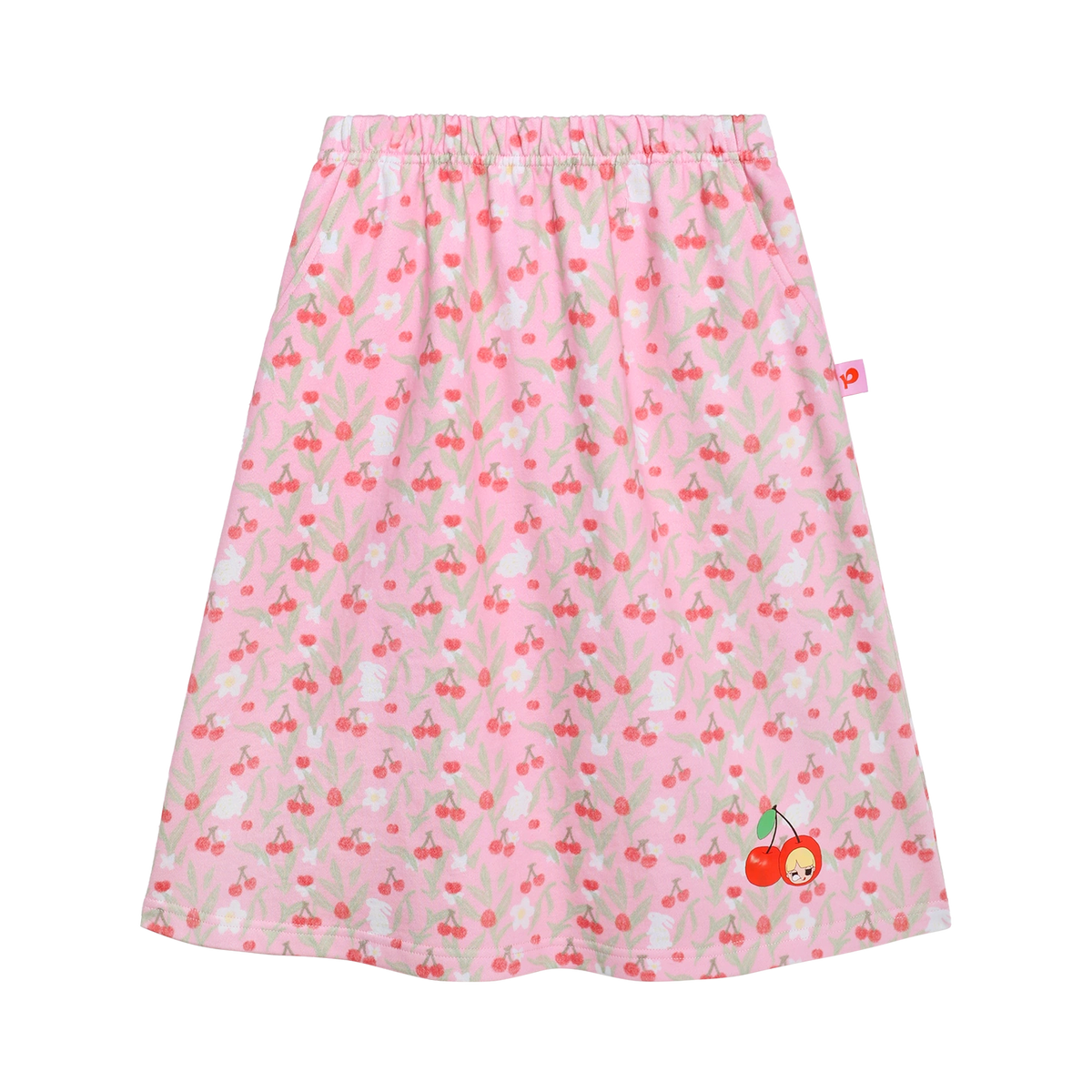 Cherry Meadow Knit Skort by Poco Blush