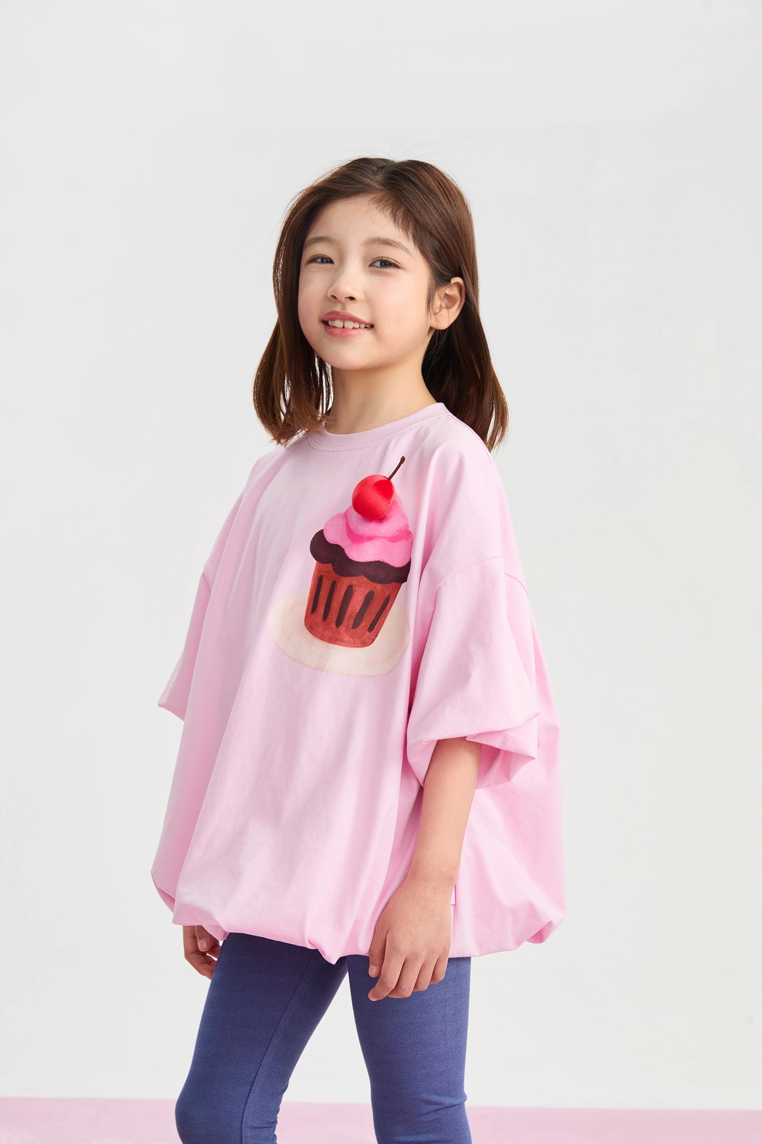 Poco Blush Dessert Plate Puff Sleeve T-Shirt
