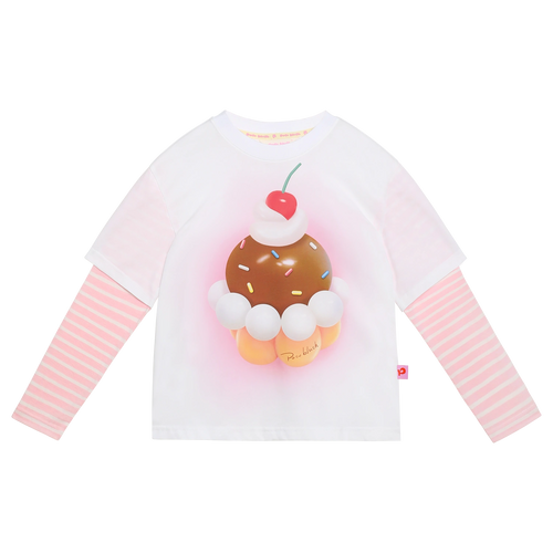Balloon Pudding Layered T-Shirt by Poco Blush