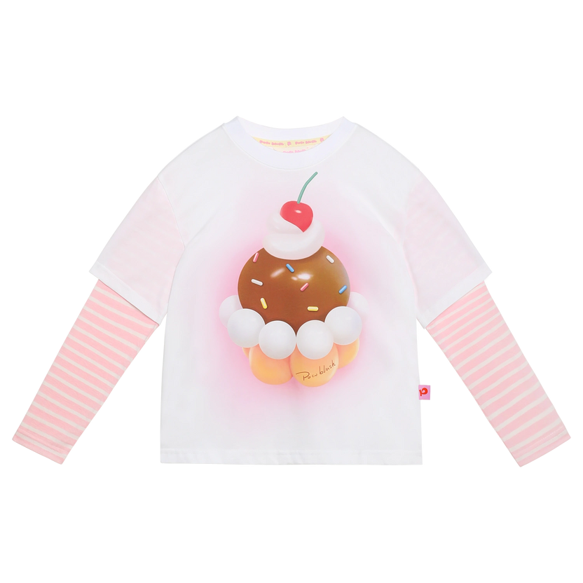 Balloon Pudding Layered T-Shirt by Poco Blush