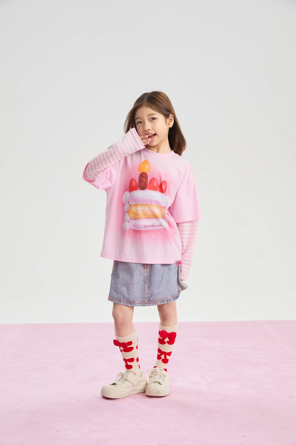 Poco Blush Balloon Pudding Layered T-Shirt