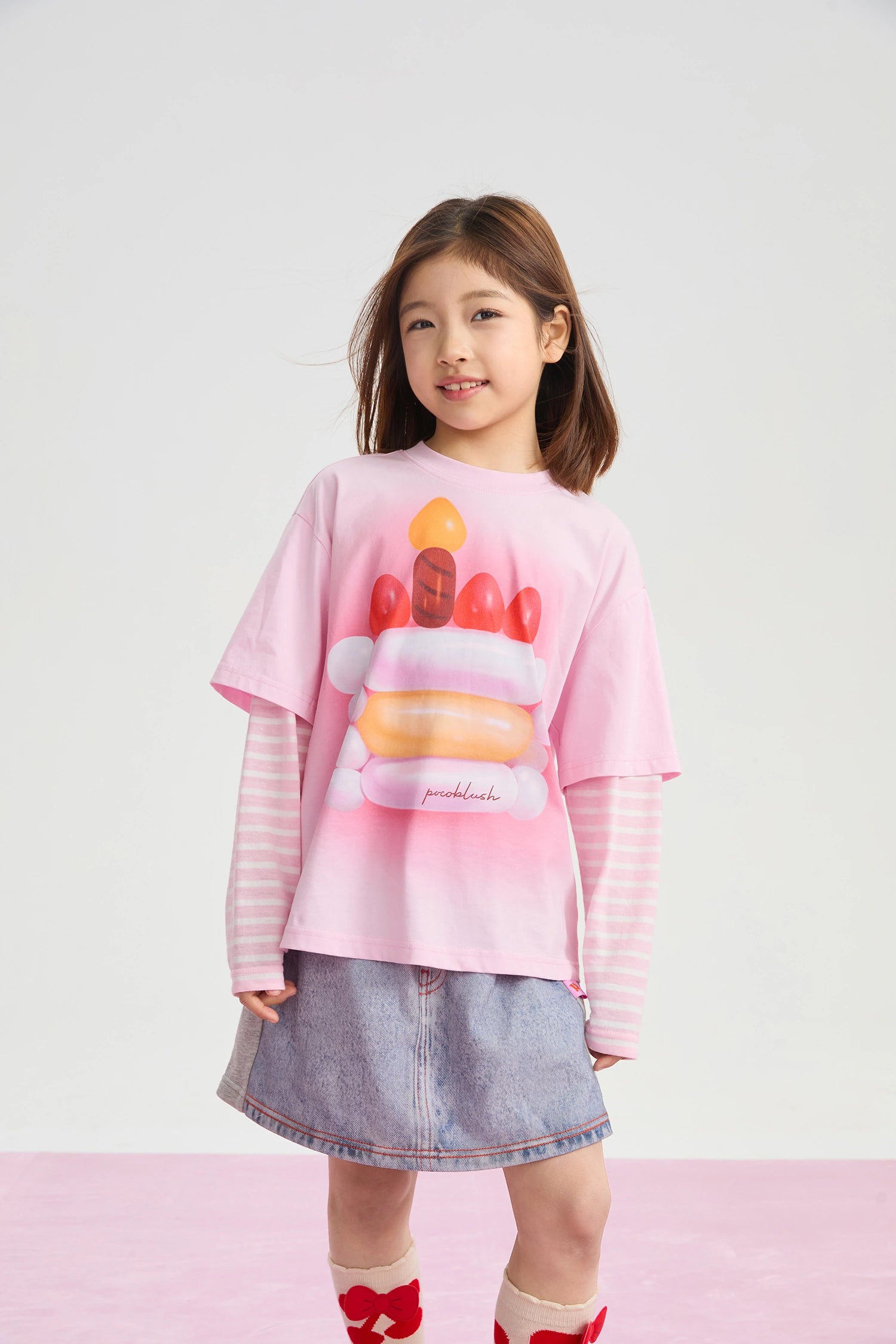 Poco Blush Balloon Pudding Layered T-Shirt