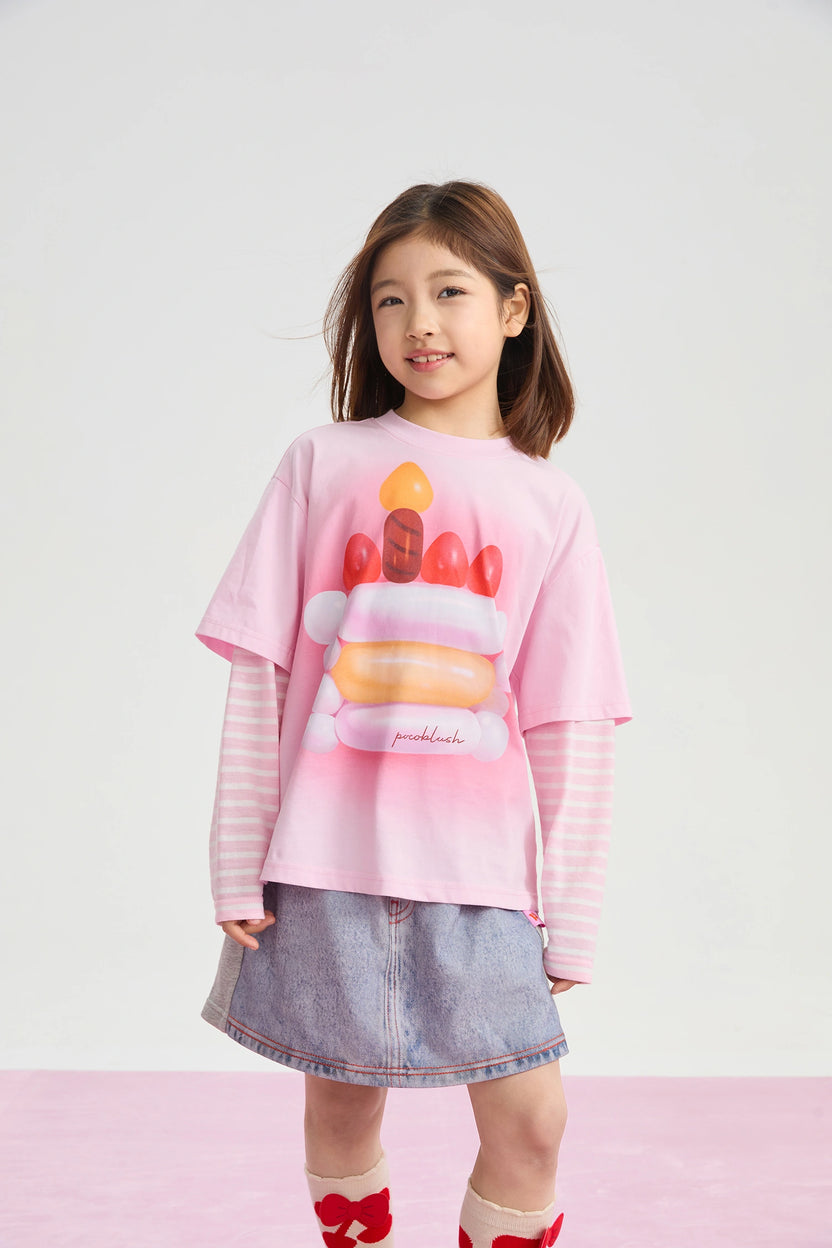 Balloon Pudding Layered T-Shirt by Poco Blush, image 6
