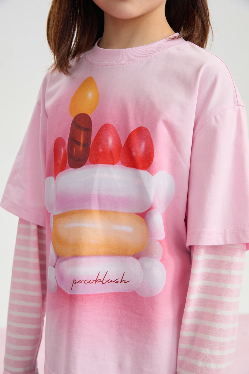 Balloon Pudding Layered T-Shirt by Poco Blush, image 16