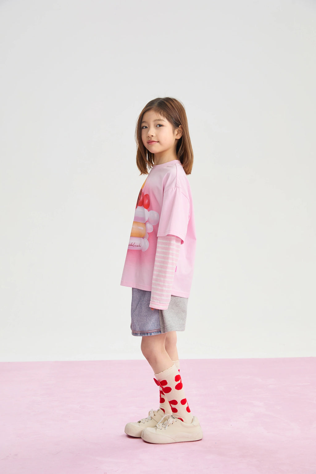 Poco Blush Balloon Pudding Layered T-Shirt