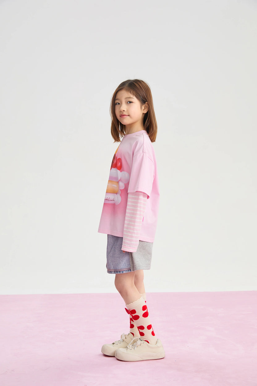 Balloon Pudding Layered T-Shirt by Poco Blush, image 11