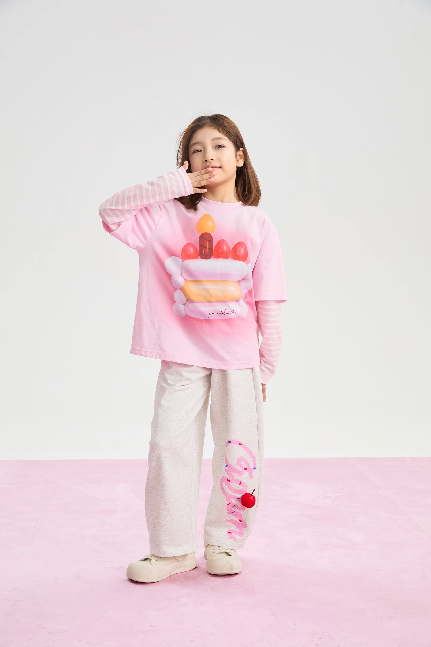 Poco Blush Balloon Pudding Layered T-Shirt