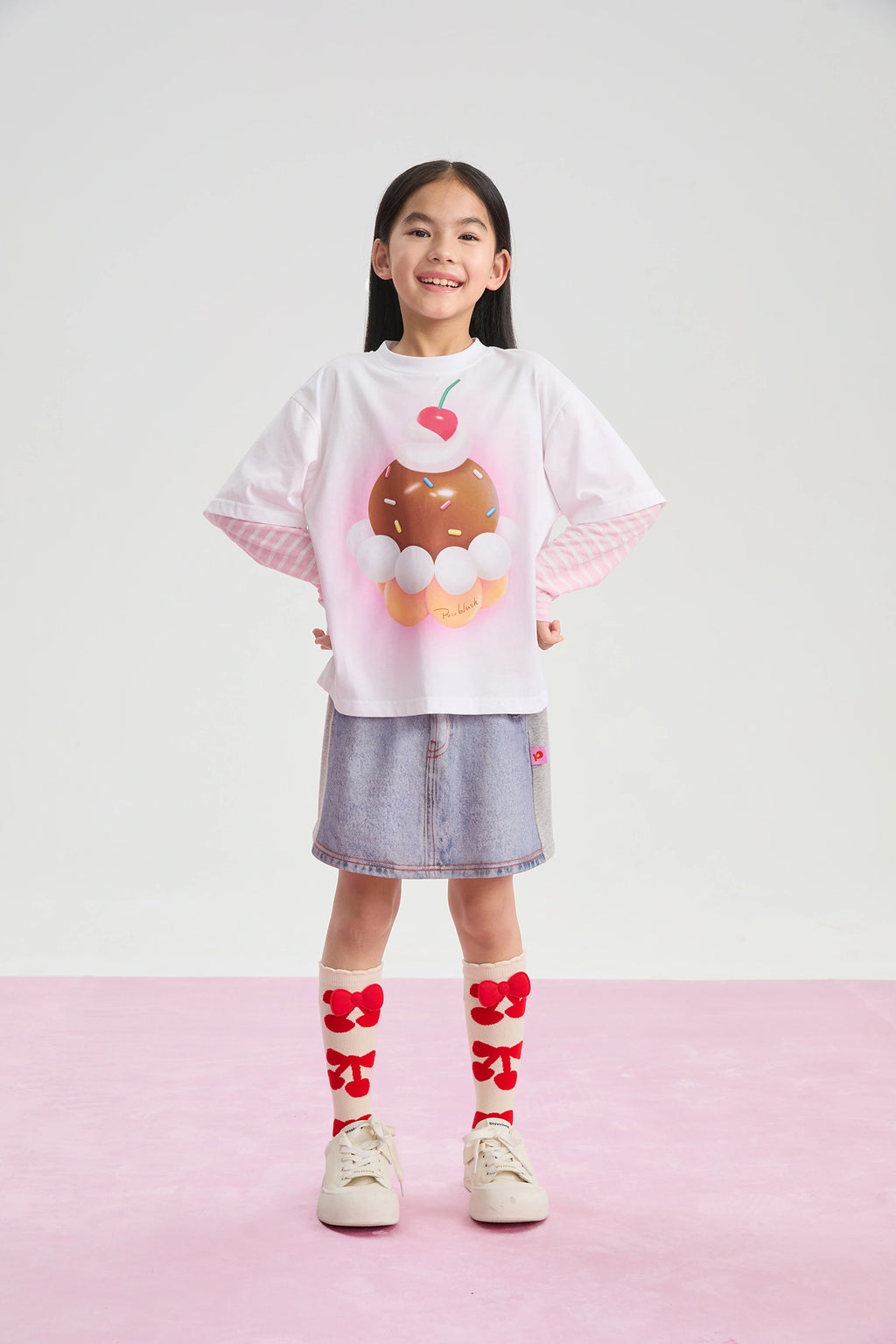 Poco Blush Balloon Pudding Layered T-Shirt