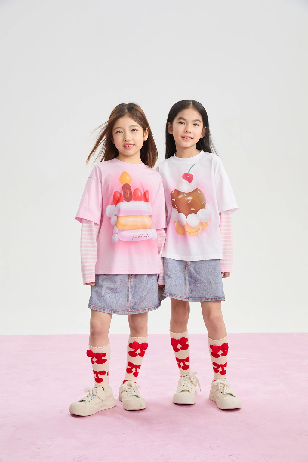Poco Blush Balloon Pudding Layered T-Shirt