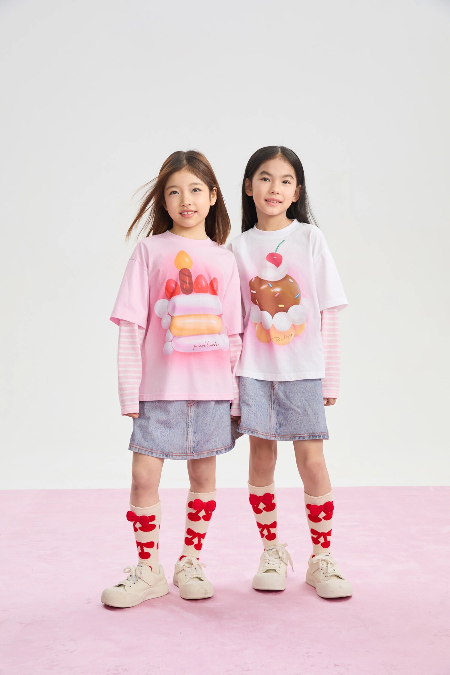 Poco Blush Balloon Pudding Layered T-Shirt