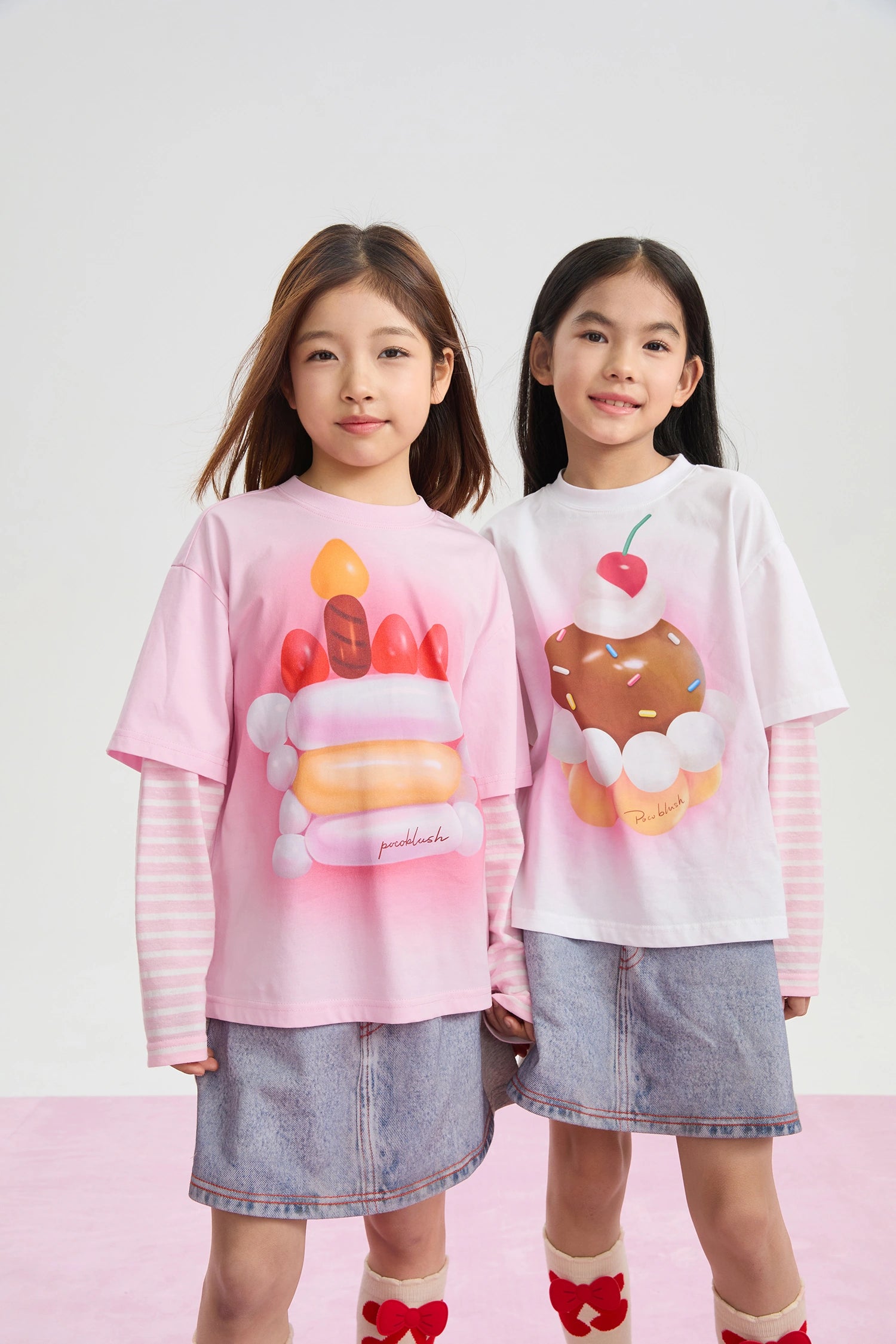 Poco Blush Balloon Pudding Layered T-Shirt