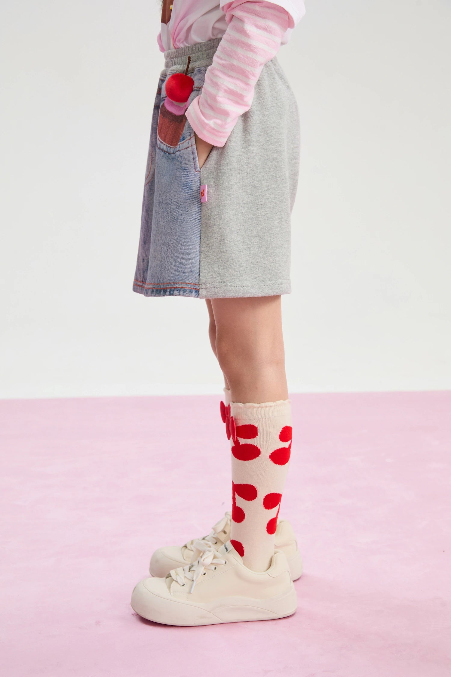 Poco Blush Pocket Cake Knit Skort