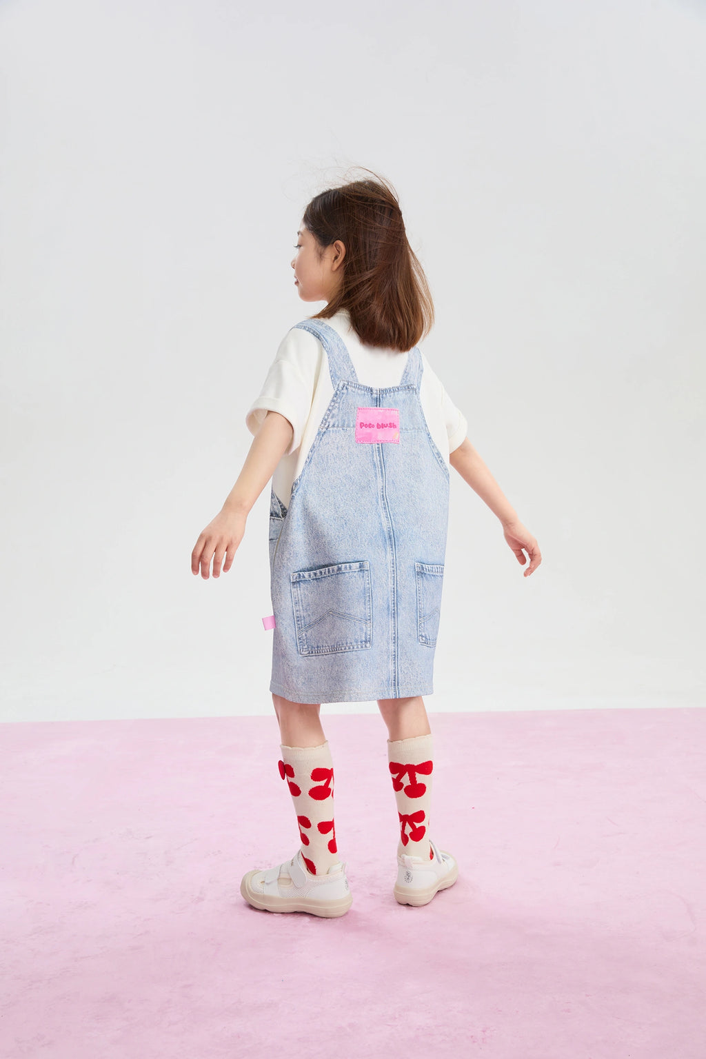 Poco Blush Pocket Cake Knit Dress