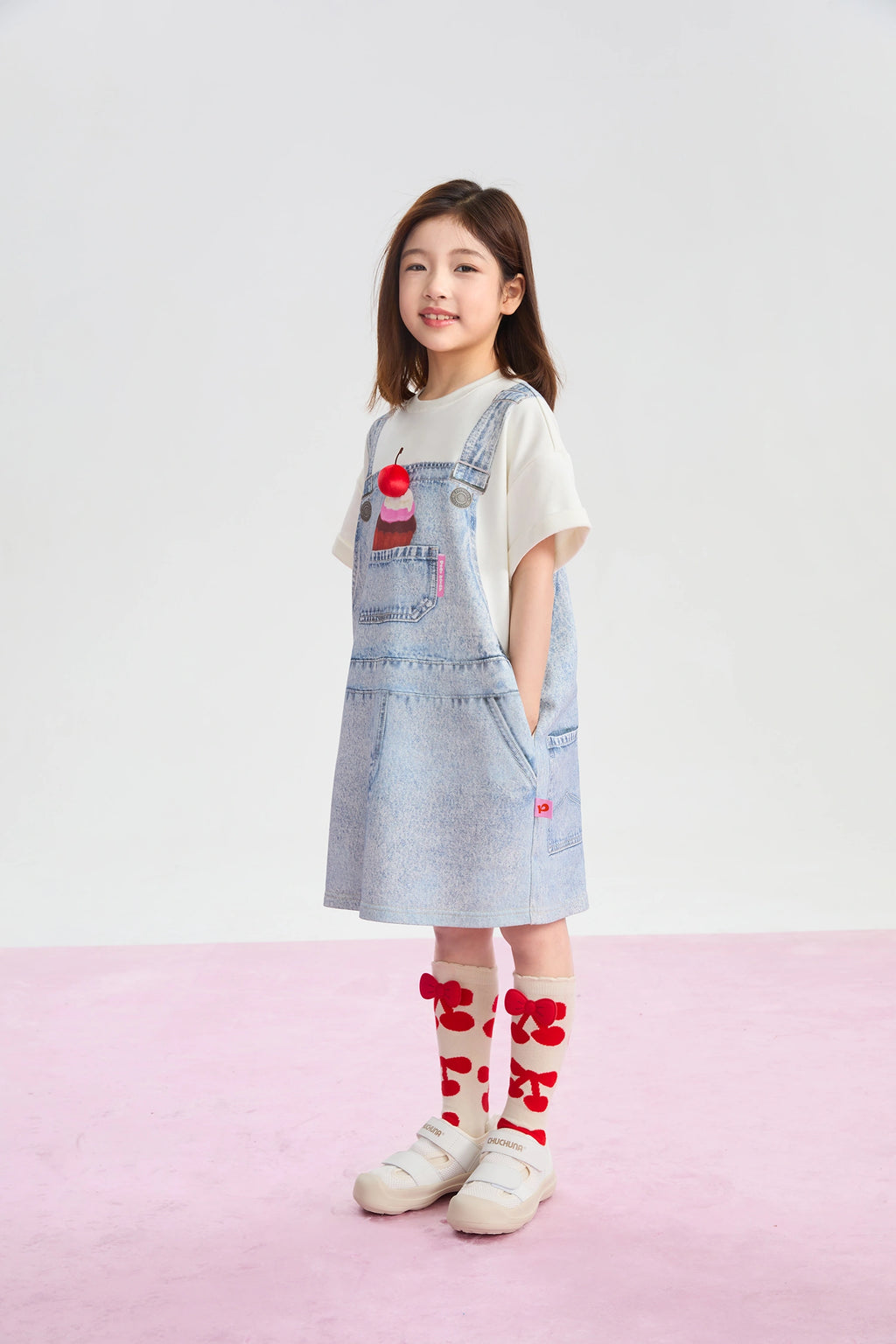 Poco Blush Pocket Cake Knit Dress