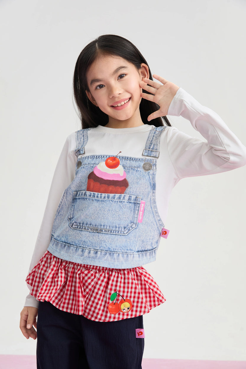 Pocket Cake Long Sleeve T-Shirt by Poco Blush, image 3