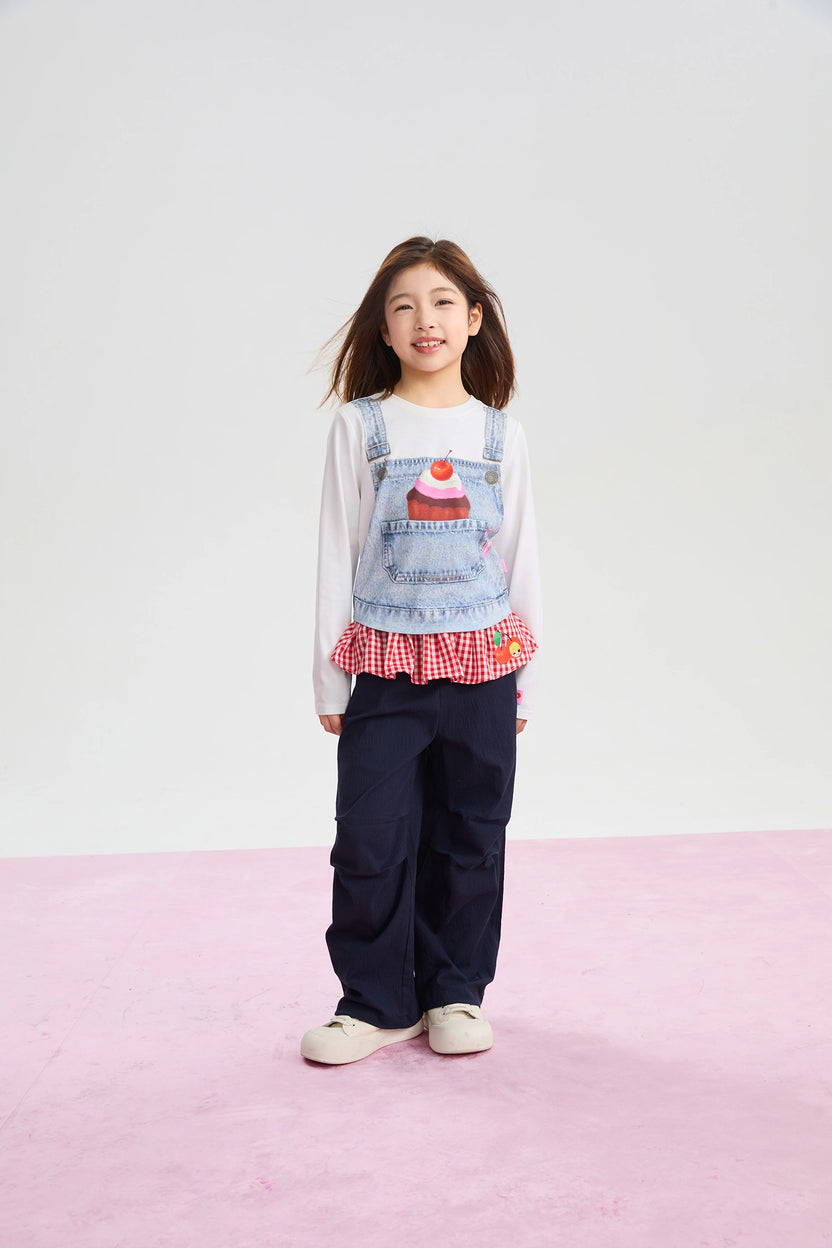 Cherry Check Seersucker Trousers by Poco Blush, image 9