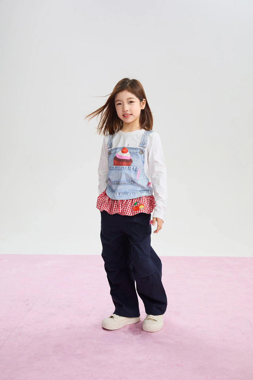 Cherry Check Seersucker Trousers by Poco Blush, image 5
