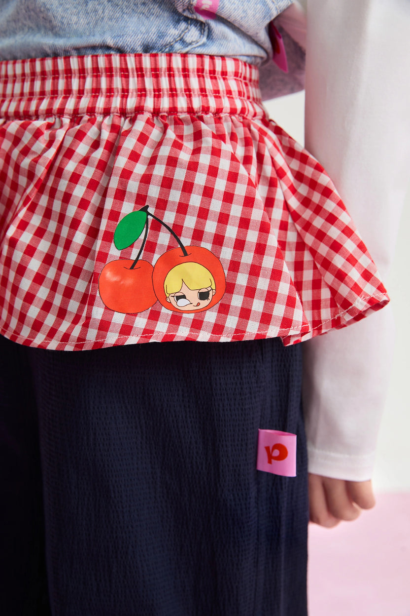 Cherry Check Seersucker Trousers by Poco Blush, image 16