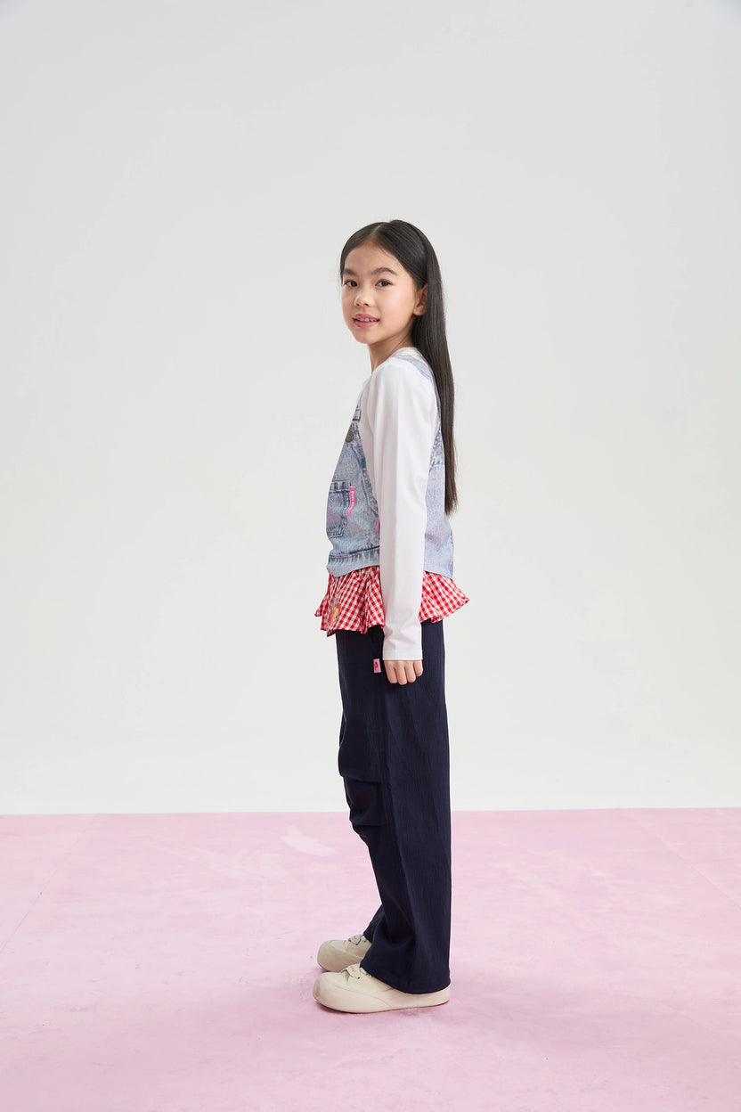 Cherry Check Seersucker Trousers by Poco Blush, image 12