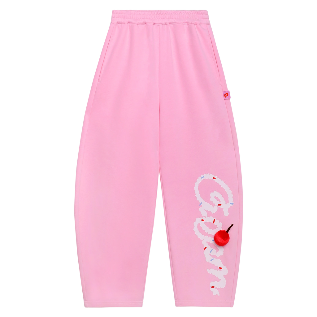 Poco Blush Jumping Cream Jogger Pants Pink