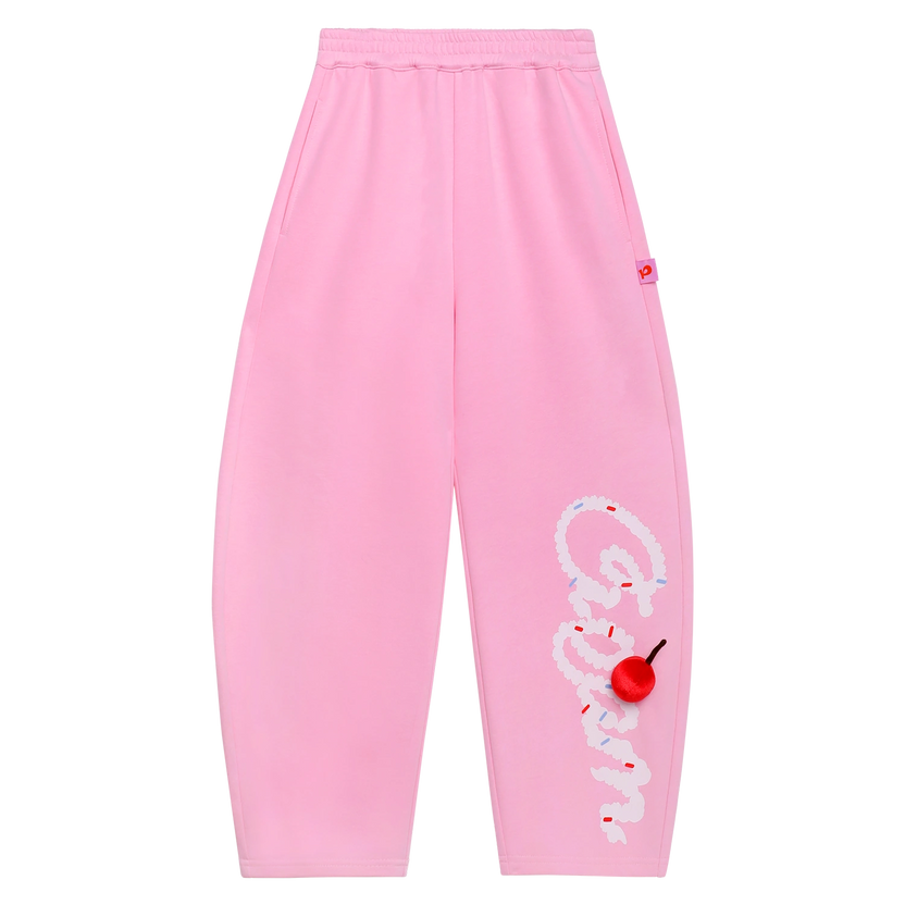 Jumping Cream Jogger Pants by Poco Blush