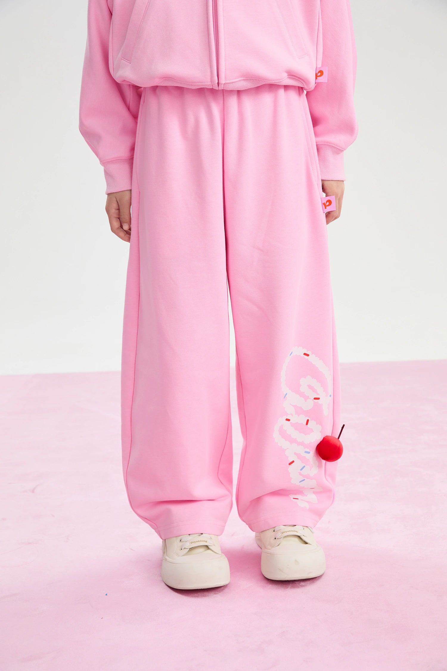 Poco Blush Jumping Cream Jogger Pants