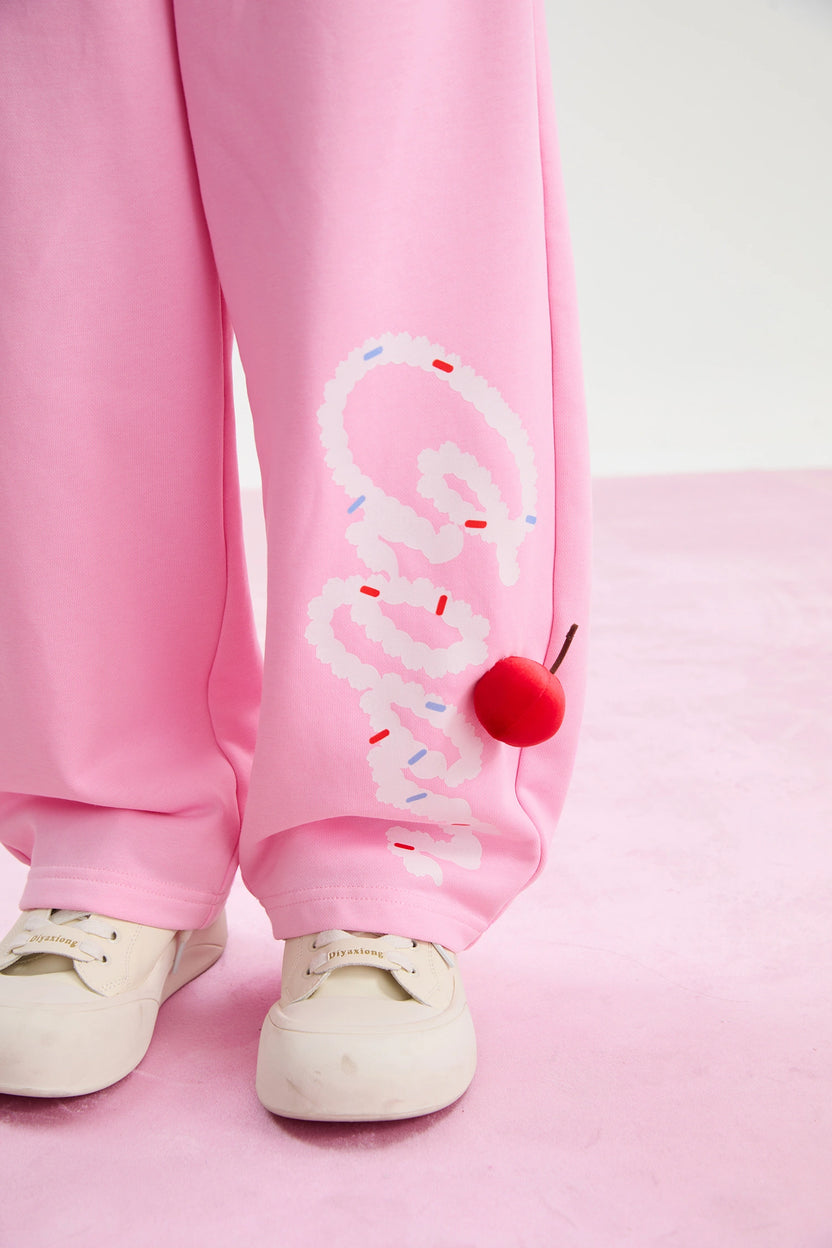 Jumping Cream Jogger Pants by Poco Blush, image 13