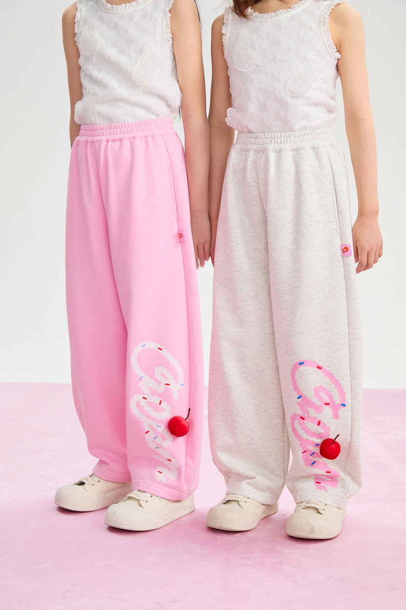 Jumping Cream Jogger Pants by Poco Blush, image 8