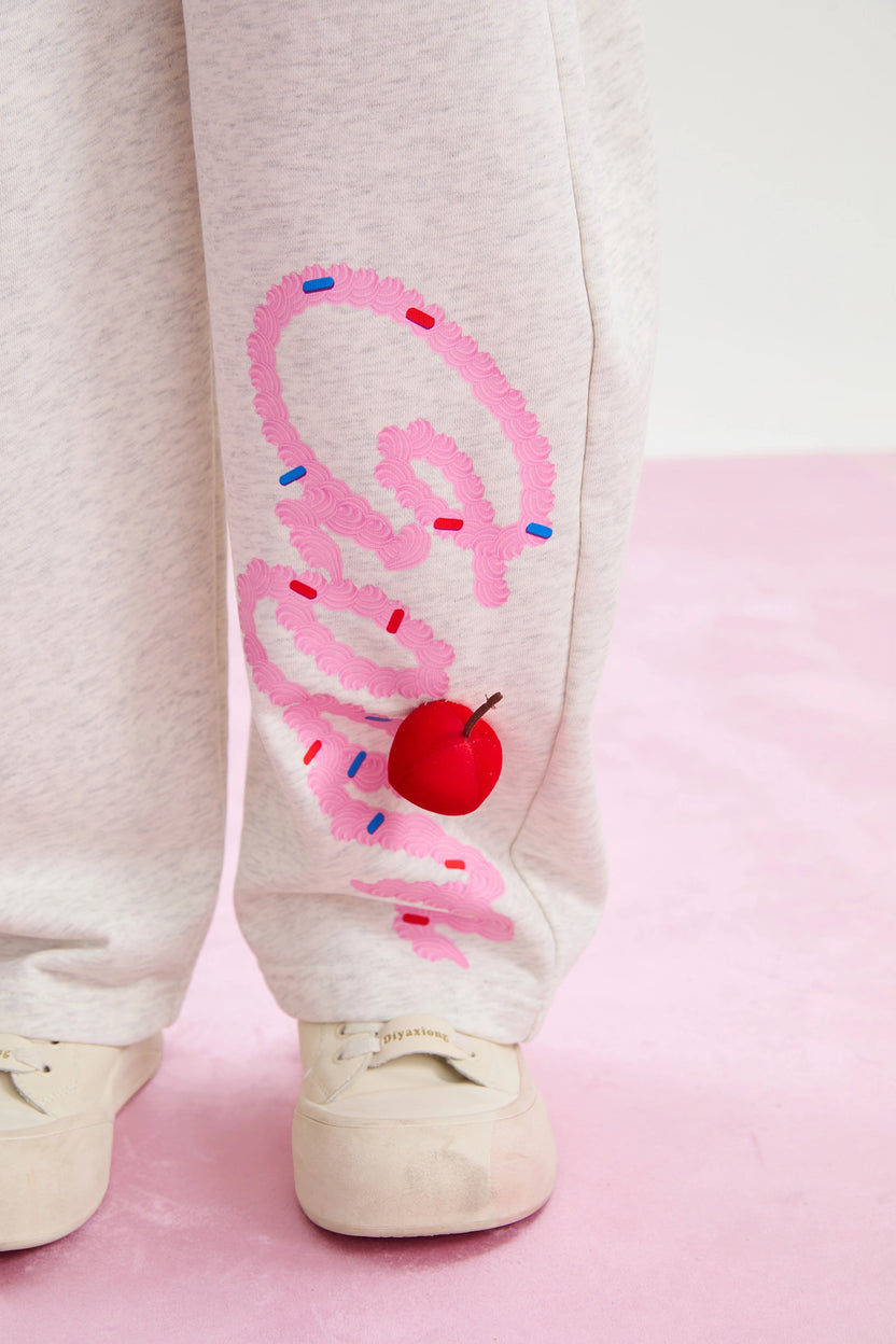 Jumping Cream Jogger Pants by Poco Blush, image 14