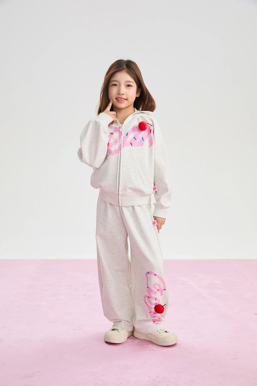 Jumping Cream Jogger Pants by Poco Blush, image 4