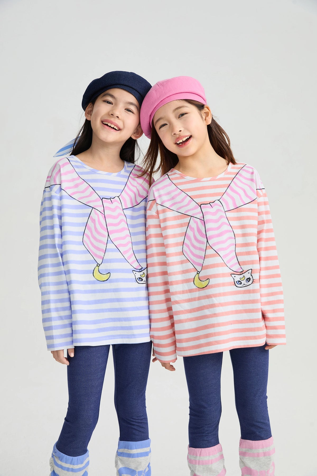 Poco Blush Magic Cape Striped Long Sleeve T-Shirt