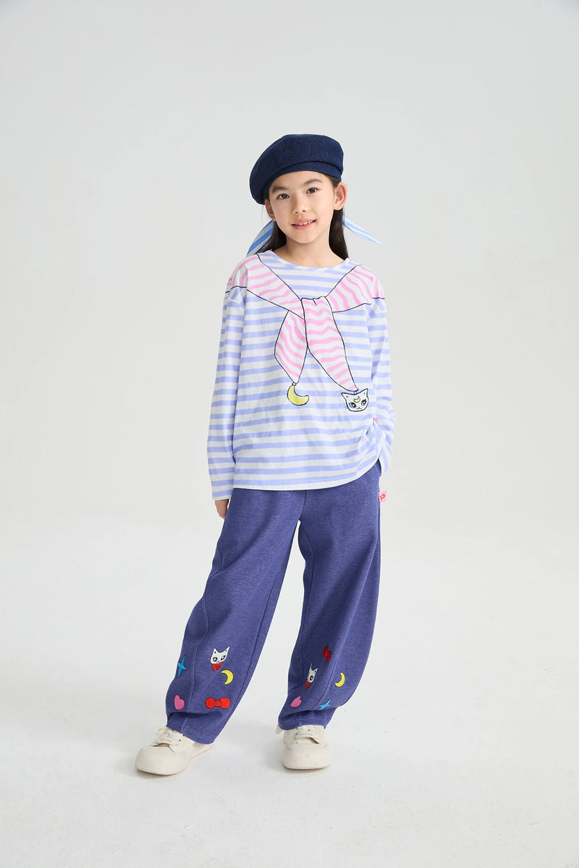 Magic Cape Striped Long Sleeve T-Shirt by Poco Blush, image 9