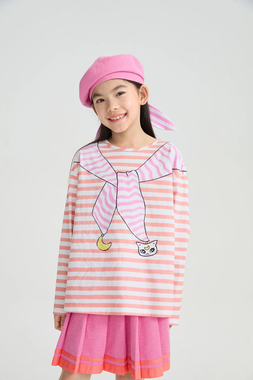 Magic Cape Striped Long Sleeve T-Shirt by Poco Blush, image 4