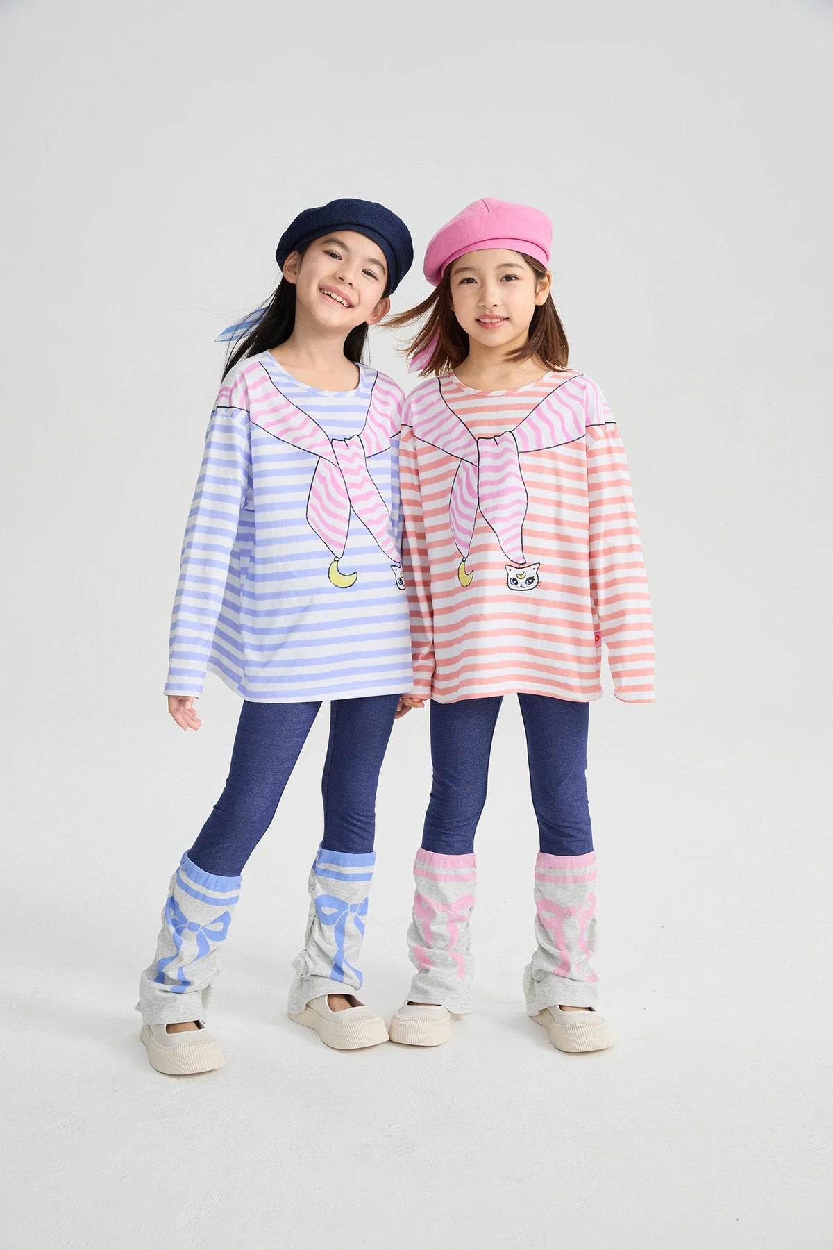 Poco Blush Magic Cape Striped Long Sleeve T-Shirt